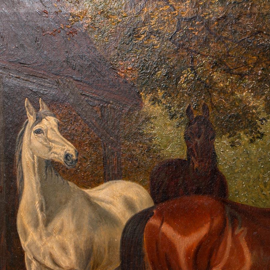 oil painting of horses original