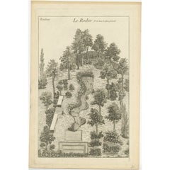 Original Antique Engraving of a Rock Formation, c.1785
