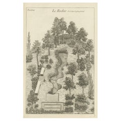 Original Antique Engraving of a Rock Formation, c.1785