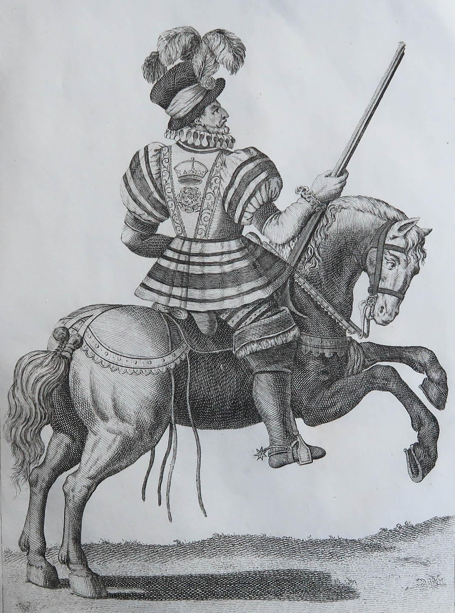 Wonderful print of a Yeoman of The Guard

Copper-plate engraving after N.C Goodnight

Published circa 1800

Unframed.

