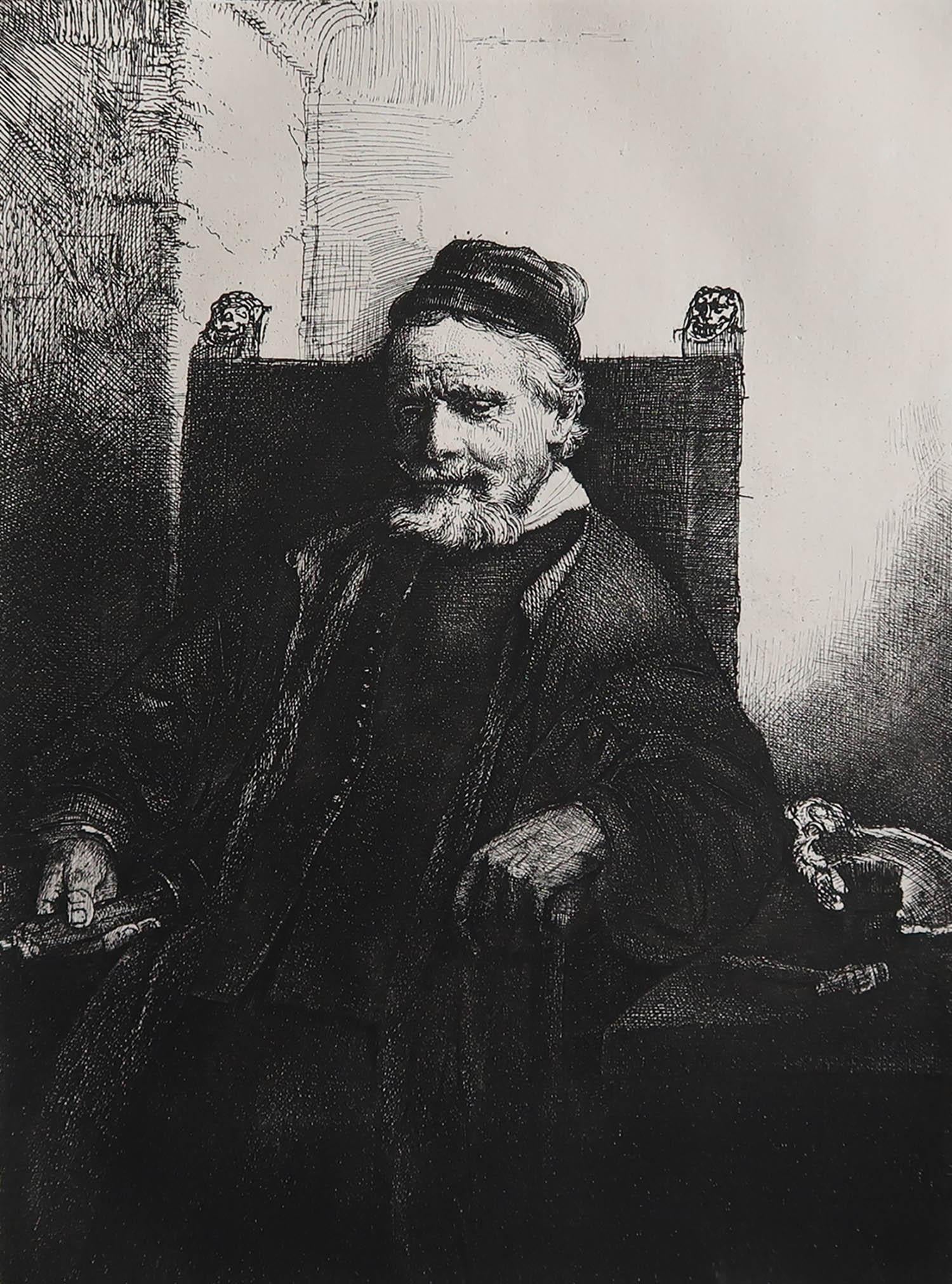 Une véritable gravure d'après le chef-d'œuvre de Rembrandt 

Par Amand Durand

Publié vers 1900

Sur papier vélin de bonne qualité

Non encadré.

