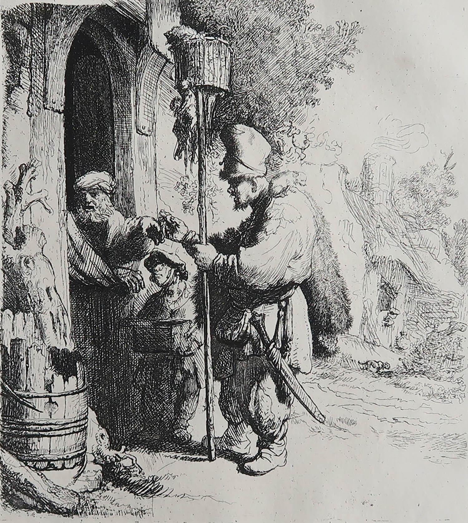 A real etching after Rembrandt's masterpiece 

By Amand Durand

Published circa 1900

On good quality wove type paper

Unframed.

