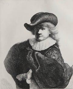 Original Antique Etching By A.Durand After Rembrandt. C.1900