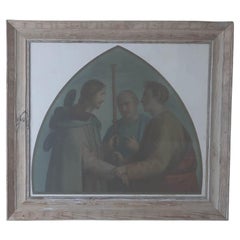Original Antiker gerahmter Druck nach Fra Bartolomeo. C.1870