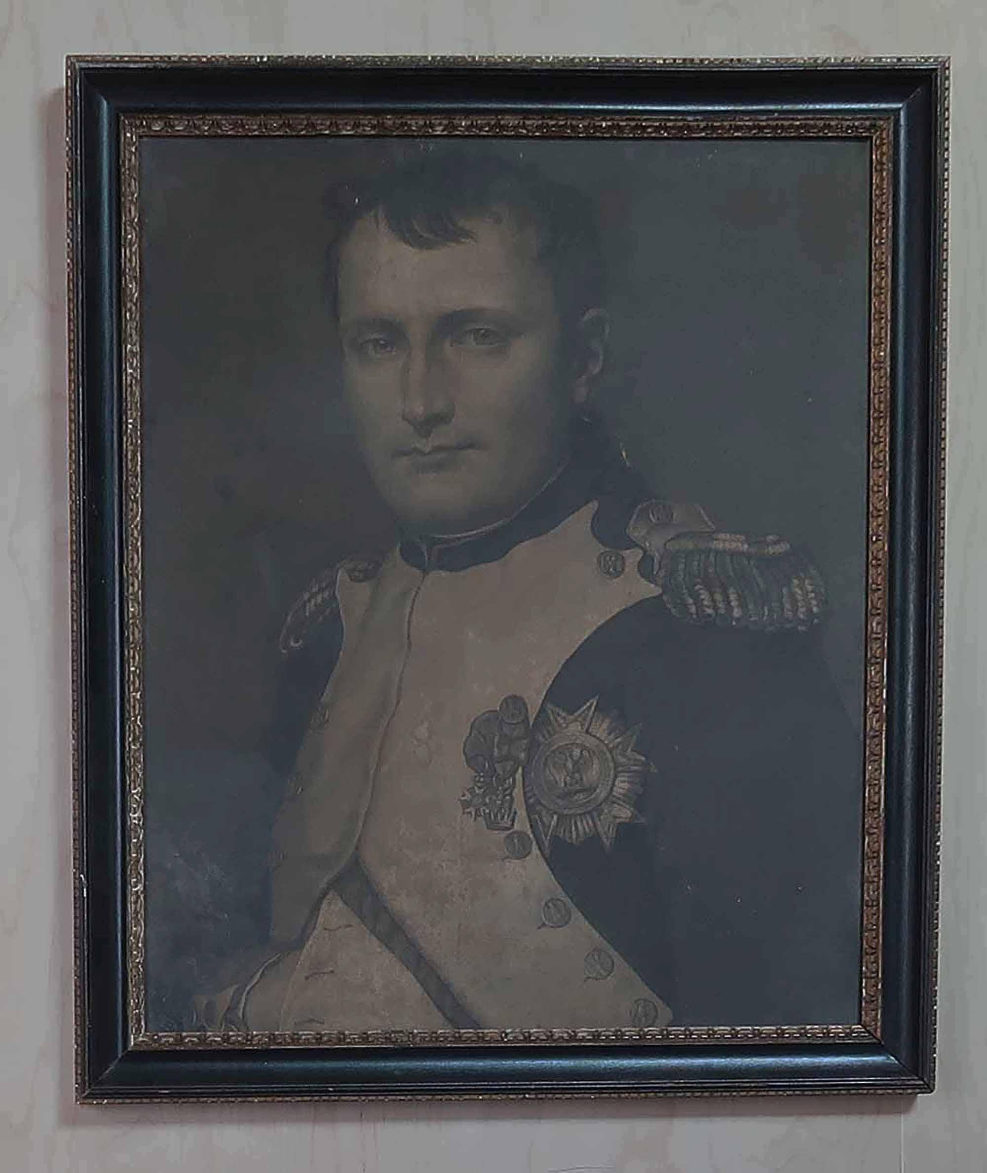 Magnifique image de Napoléon Bonaparte d'après Jacques Louis David

Aquatinte publiée A.C.C.

Sur papier appliqué sur carte

Cadre ancien de Hogarth

Légère restauration au-dessus des cheveux. Illustration de la dernière image.

Livraison gratuite