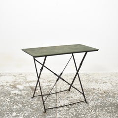 Original Antique French Bistro Folding Cafe Garden Table