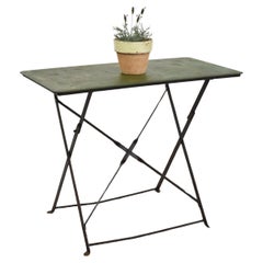 Original Used French Bistro Folding Cafe Garden Table
