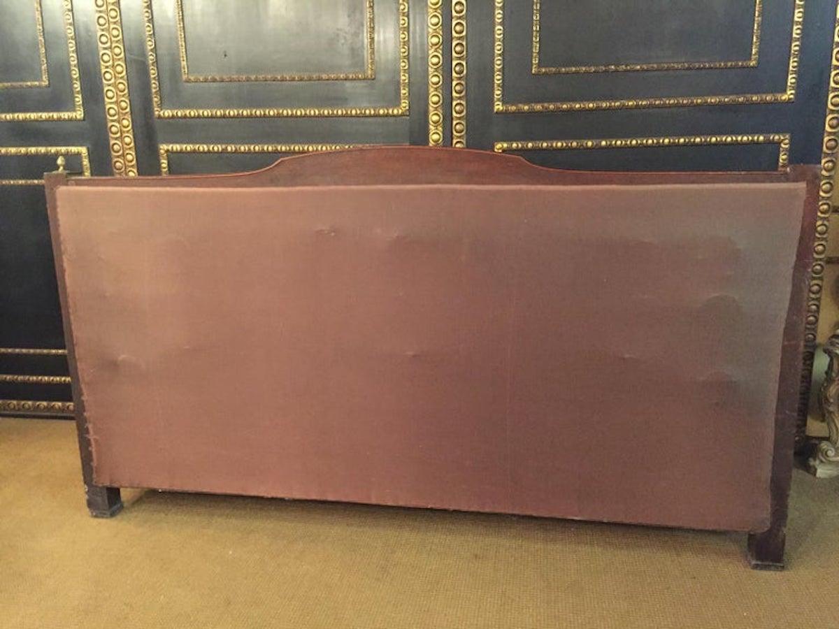 Originales antikes französisches Empire-Sofa aus Mahagonifurnier mit Säulen im Angebot 5