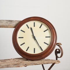 Original Antique Gents of Leicester Kitchen Railway Station  Wall Clock