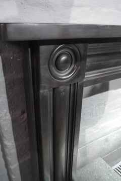 Original antique Georgian slate bulls eye fireplace