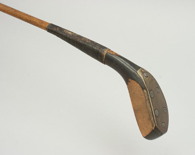Ancien club de golf vintage R. Forgan St Andrews visage lisse tige en