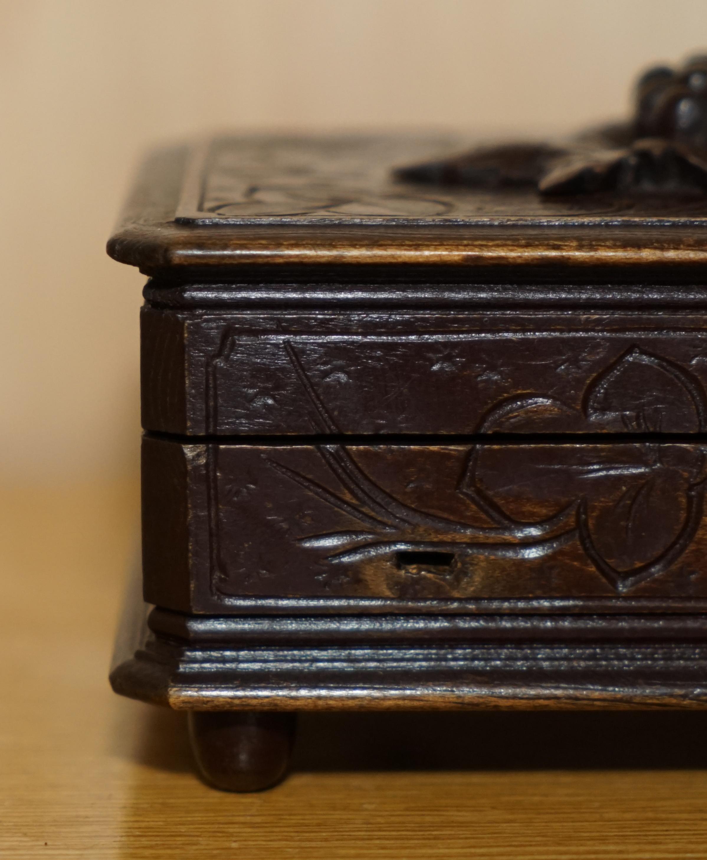wooden music jewelry box