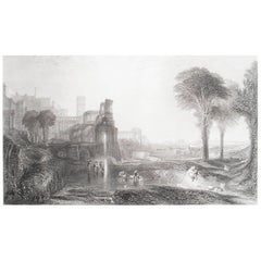 Original Antique Greek Mythology Print After J.M.W Turner. C.1850