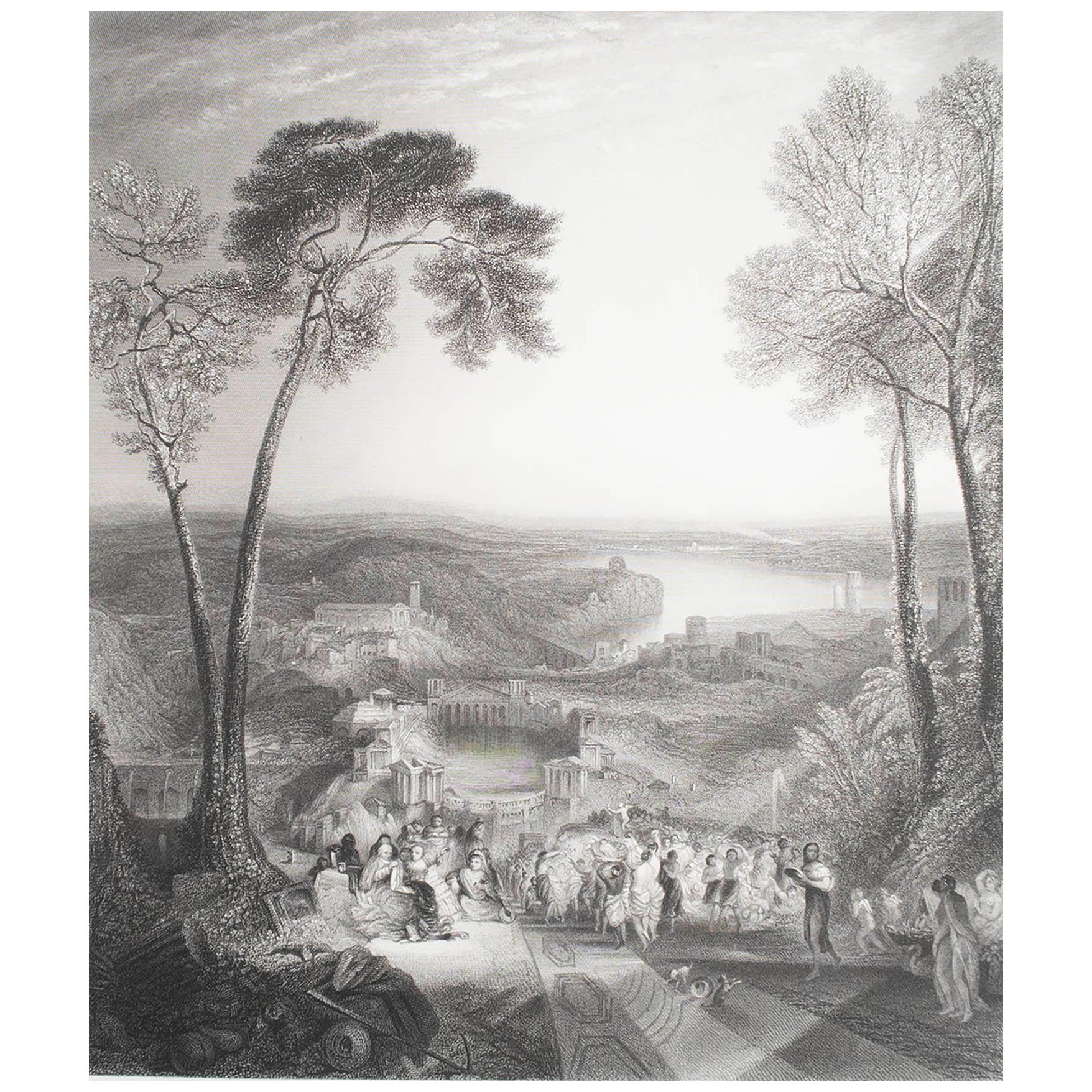 Original-Antike griechische Mythologie Druck nach J.M.W. Turner. C.1850 im Angebot