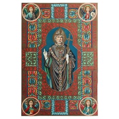 Originaler antiker Lichtdruck des Heiligen Ignatius von Antiochien. C.1880