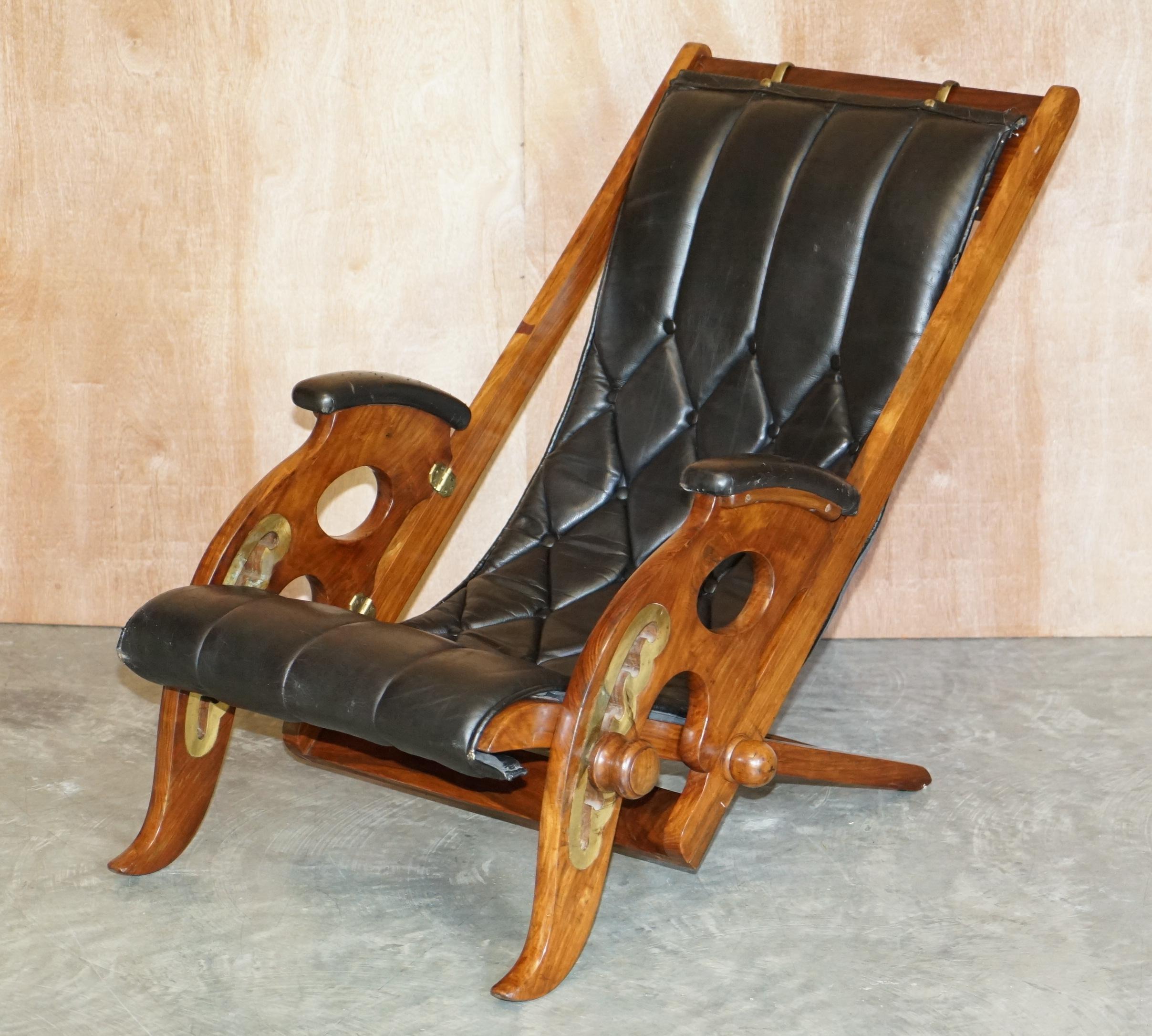 campaign chair antique