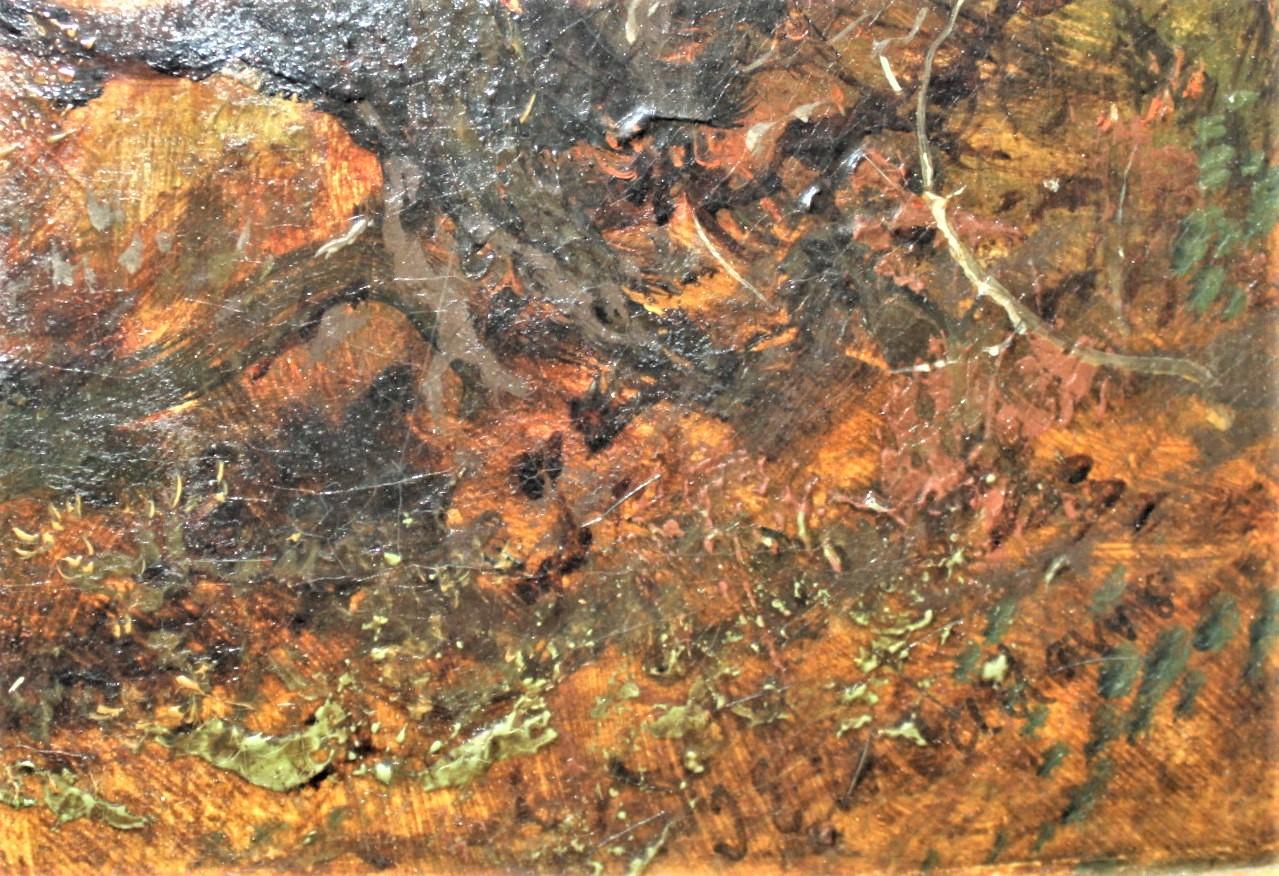 Original Antikes gerahmtes Ölgemälde auf Leinwand von James Edwin Meadows, ohne Titel, Original (Englisch) im Angebot