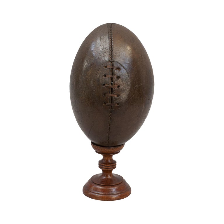 Original Antique Leather Rugby Ball For Sale at 1stDibs