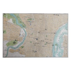 Original Antique Map / City Plan of Philadelphia, 1889 Original Antique Map / City Plan of Philadelphia, 1889