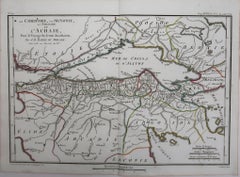Original Antique Map of Ancient Greece, Achaia, Corinth, 1786