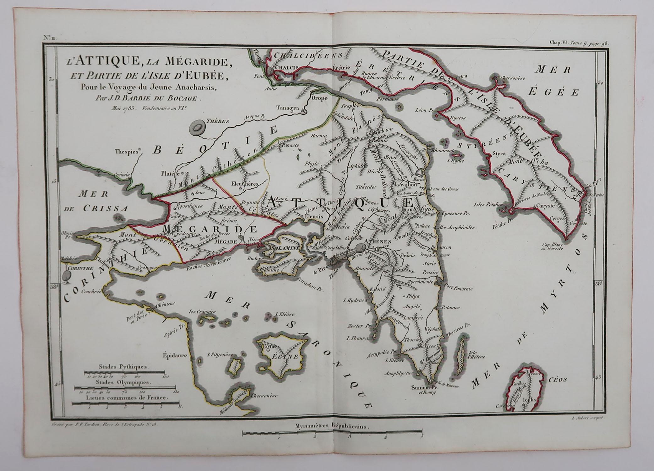 athens ancient greece map