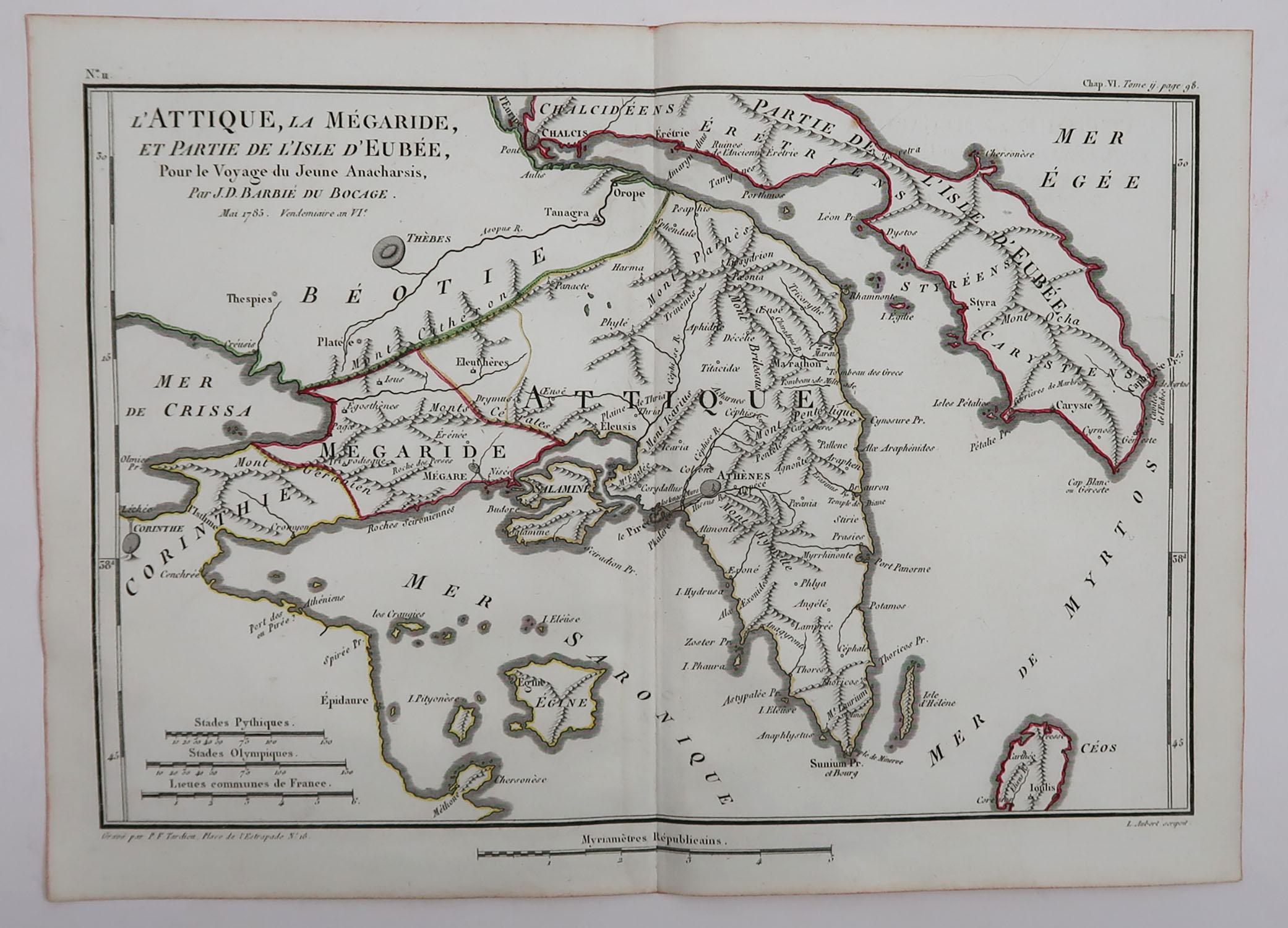 mappa atene antica