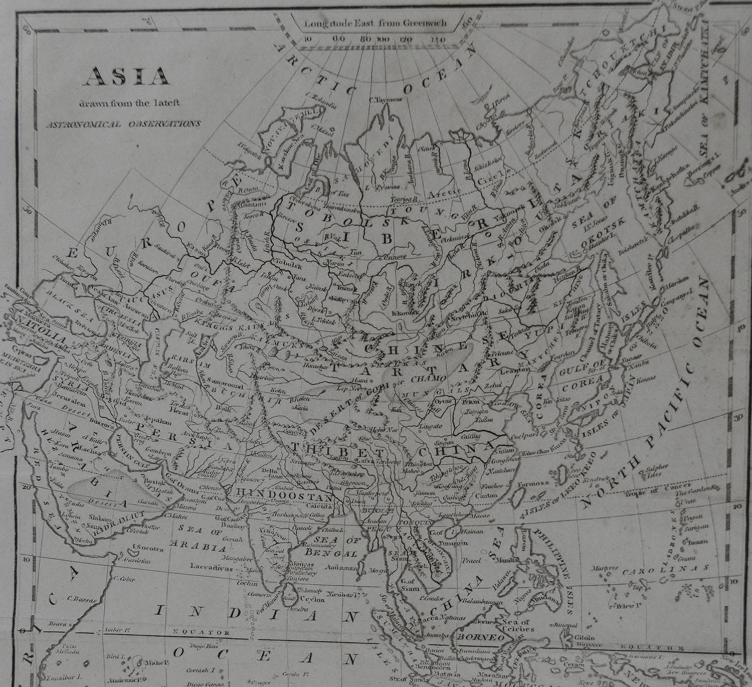 Other Original Antique Map of Asia, circa 1800