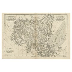 Mapa antiguo original de Asia