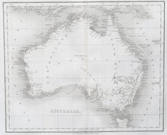 Original Antique Map of Australia by Dower, circa 1835