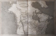 Original Antique Map of Canada, Arrowsmith, 1820