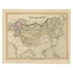 Carte originale et ancienne d'Asie centrale par Smith, 1808