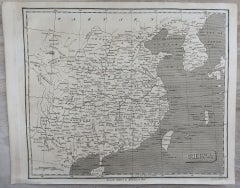 Original Antique Map of China by Thomas Clerk, 1817