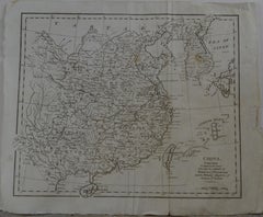 Original Antique Map of China, circa 1800