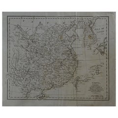 Original Antique Map of China, circa 1800