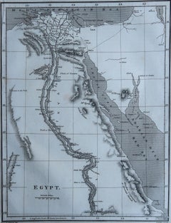 Original Antique Map of Egypt, Sherwood, Neely & Jones, Dated 1811
