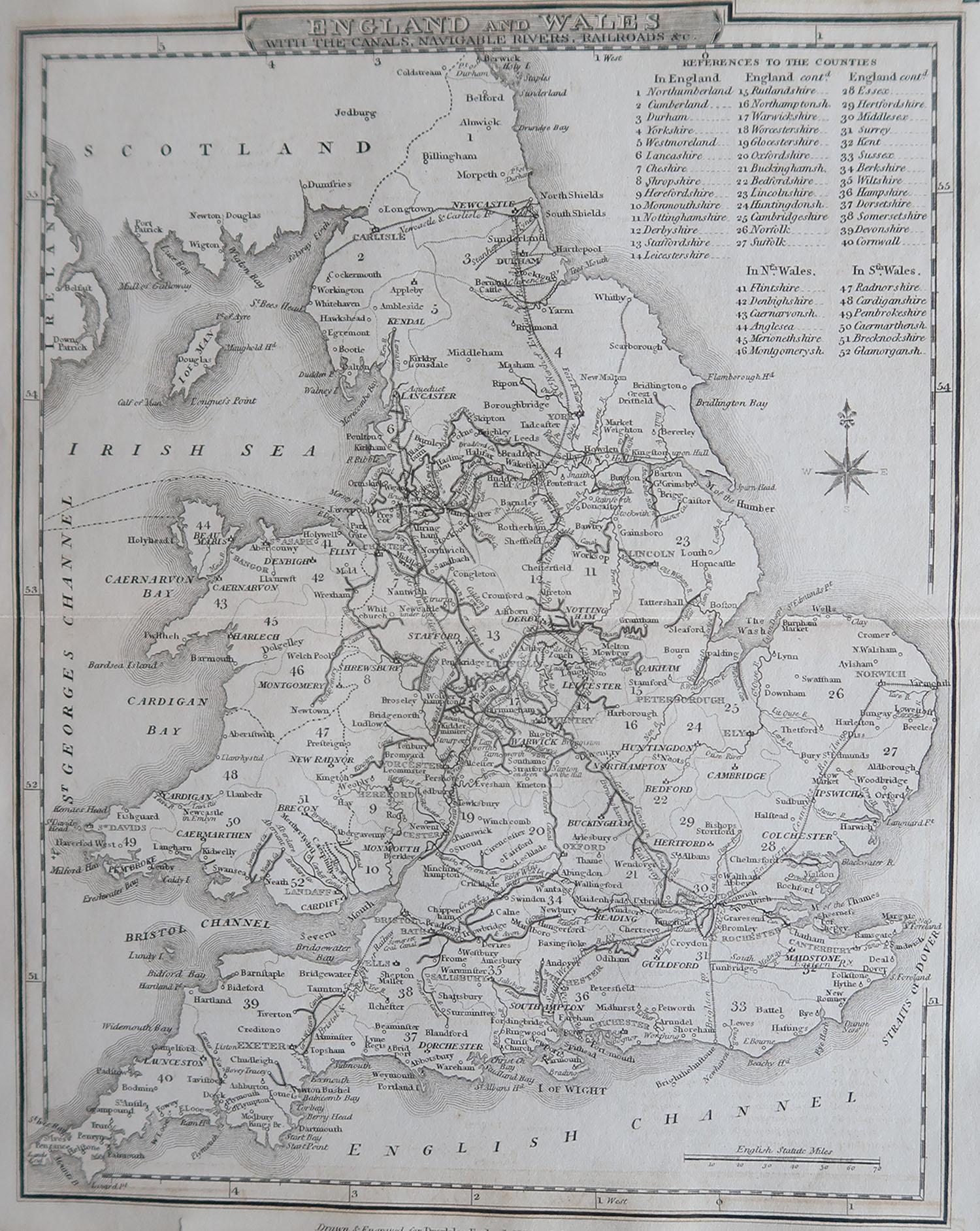 Great map of England and Wales

Drawn and engraved by J.Archer.

Published by Tallis, circa 1840.

Unframed.


 