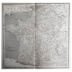 Original Antique Map of France, Arrowsmith, 1820