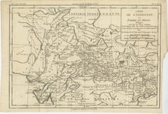 Original Antique Map of Hindustan or the Mughal Empire