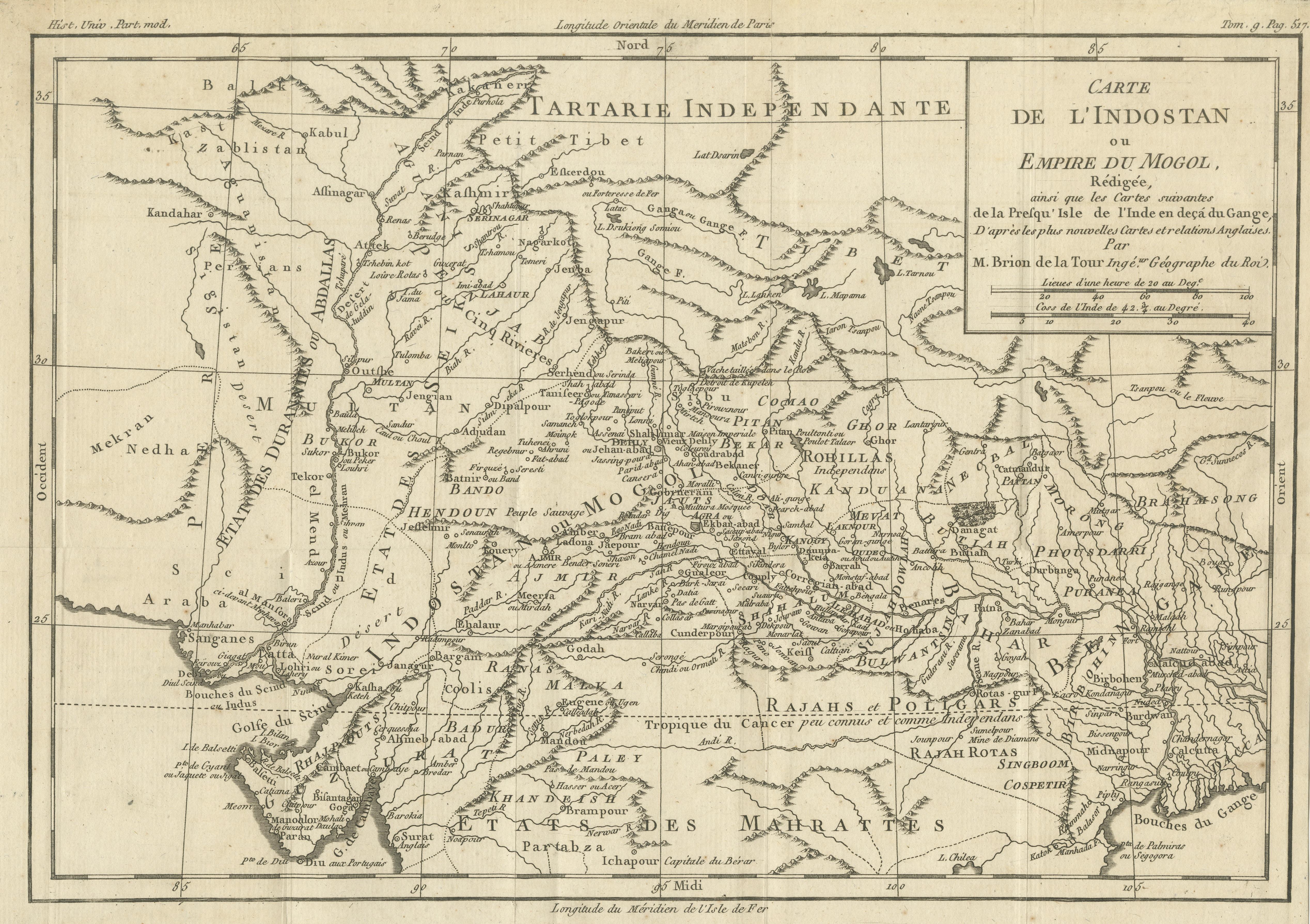 mughal empire map