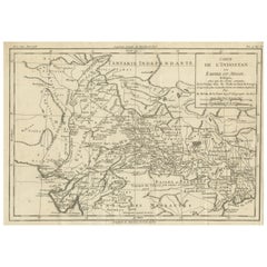Original Antique Map of Hindustan or the Mughal Empire