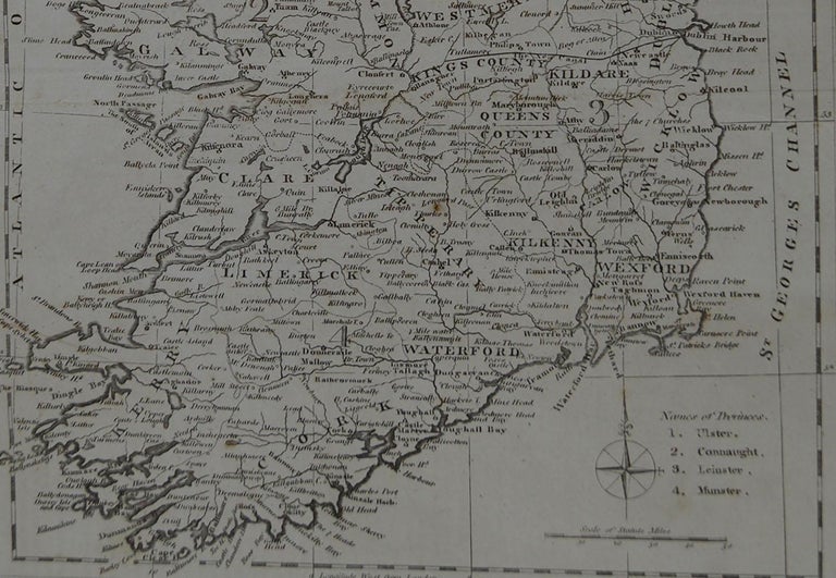 Original Antique Map of Ireland, circa 1800 at 1stDibs