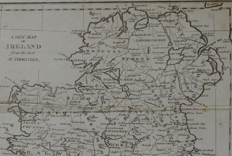 Original Antique Map of Ireland, circa 1800 at 1stDibs