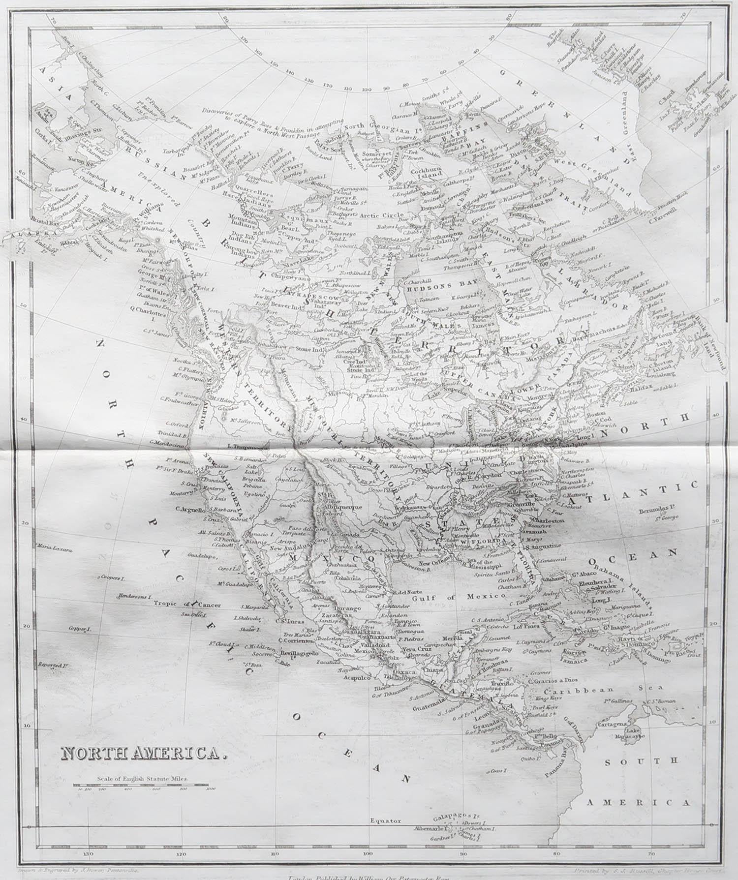 Belle carte de l'Amérique du Nord

Dessiné et gravé par J.Dower

Publié par Orr & Smith. C.1835

Non encadré.

Expédition gratuite








