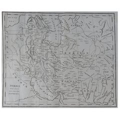 Original Antique Map of Persia, circa 1820