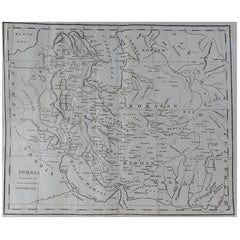 Original Antique Map of Persia, circa 1820