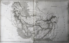 Original Antique Map of Persia / Iran, Arrowsmith, 1820