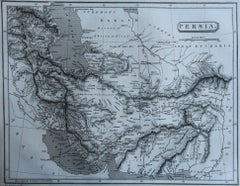 Original Antique Map of Persia / Iran. Sherwood, Neely & Jones. 1809.