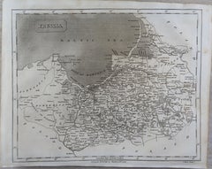 Original Antique Map of Poland by Thomas Clerk, 1817