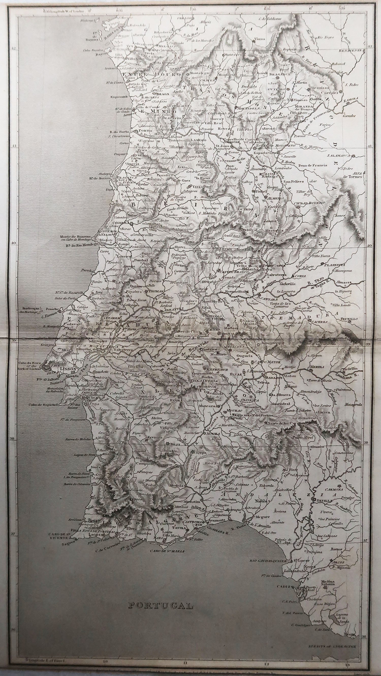 Original Copper Engraving of a Map of Syria and Lebanon, 1698 For Sale