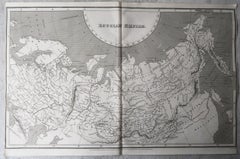 Original Antique Map of Russia By Arrowsmith. 1820